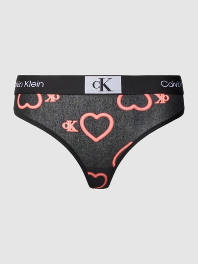 Calvin Klein Underwear Slip met elastische band met logo, model '1996 VDAY' Zwart - 1