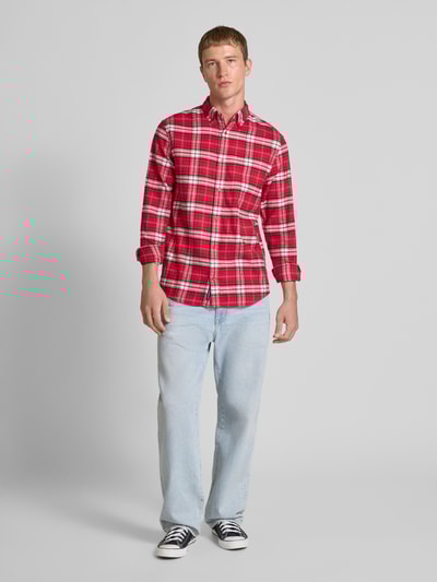 Tommy Jeans Regular fit vrijetijdsoverhemd van puur katoen Roze - 1