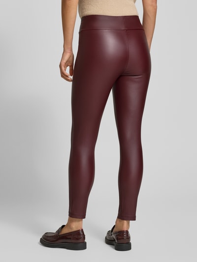 Soyaconcept Super Skinny Fit Hose mit breiten Bund Modell 'Pam' Bordeaux 5