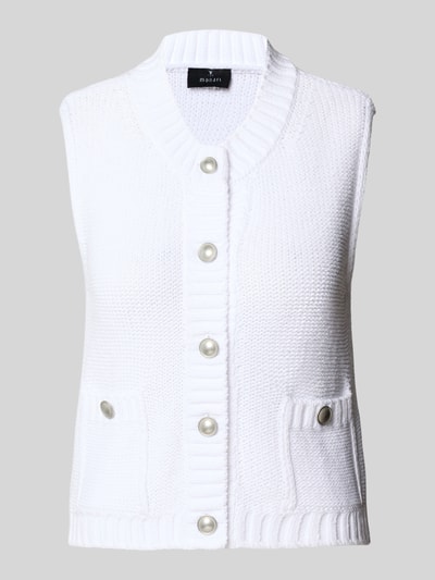 monari Strickweste mit seitlichen Taschen Offwhite 2