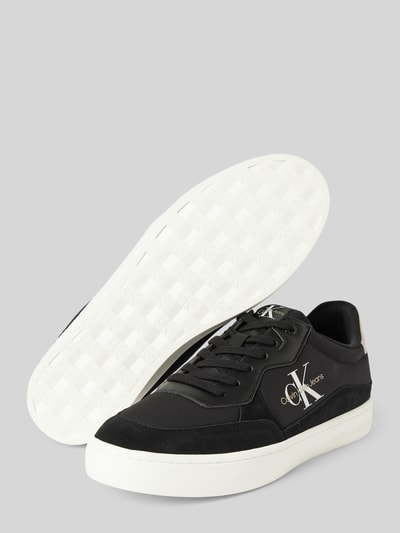 Calvin Klein Jeans Ledersneaker mit Label-Details Modell 'CLASSIC CUPSOLE LOW MIX' Black 4