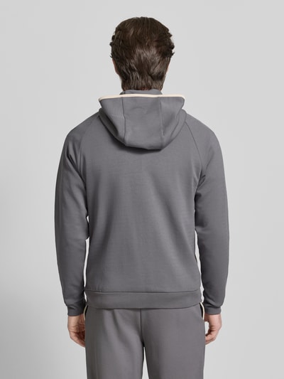 BOSS Regular Fit Sweatjacke aus Baumwoll-Mix Modell 'SENSE' Dunkelgrau 5