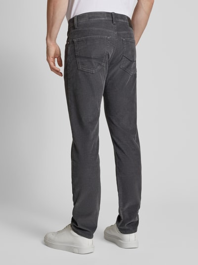 Pierre Cardin Tapered fit corduroy broek, model 'Lyon' Grafiet - 5