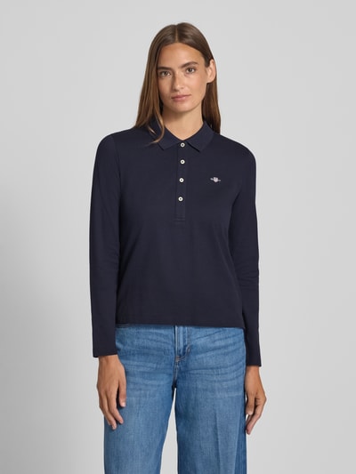 Gant Longsleeve mit Umlegekragen Marine 4
