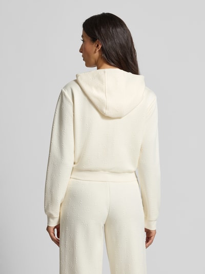 Guess Activewear Sweatjacke mit Kapuze Modell '3D PEONY' Offwhite 5