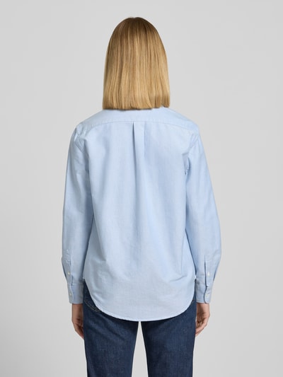 Polo Ralph Lauren Regular fit overhemdblouse met logostitching Blauw - 5