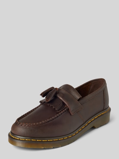 Dr. Martens Tassel-loafer met siernaden, model 'Adrian' Middenbruin - 1