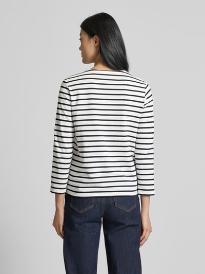 Gant Longsleeve mit Label-Stitching Offwhite 5