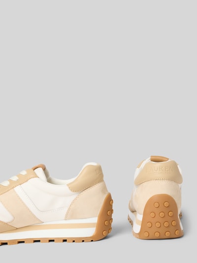 Lauren Ralph Lauren Sneaker aus Leder-Mix mit Logo-Prägung Modell 'Dani' Sand 2