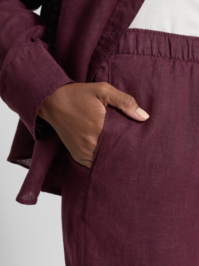MANGO Stoffhose mit elastischem Bund Modell 'LINO' Lila 3
