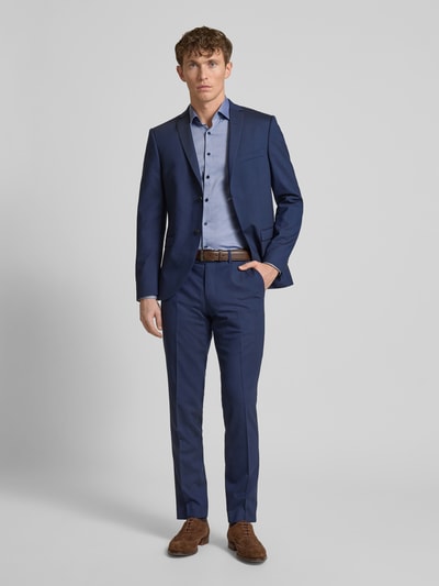 OLYMP No. Six Super Slim Fit Business-Hemd mit Kentkragen Modell 'New York' Marine 1