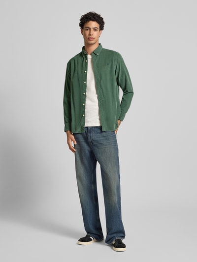 Superdry Vrijetijdsoverhemd met labelstitching Groen - 1