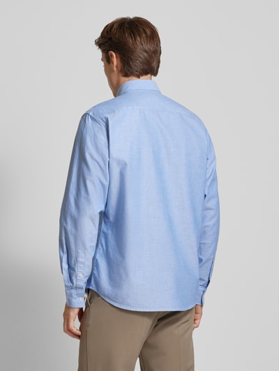 Marc O'Polo Regular fit vrijetijdsoverhemd met button-downkraag Bleu - 5