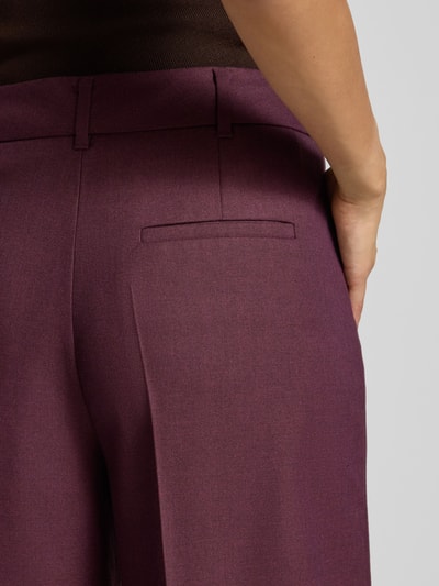 Christian Berg Woman Selection Stoffhose mit französischen Eingrifftaschen Pflaume 3