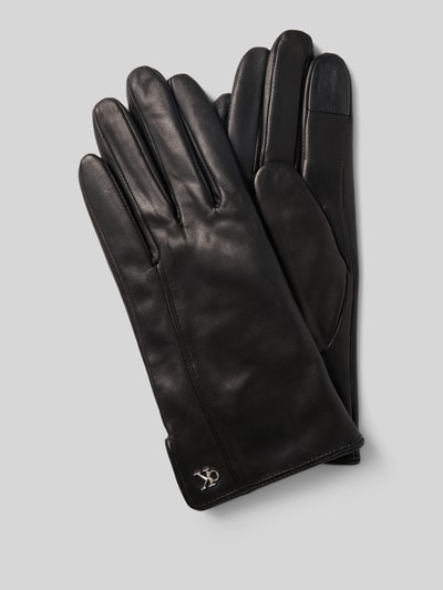 CK Calvin Klein Handschoenen in leerlook met wol Zwart - 1