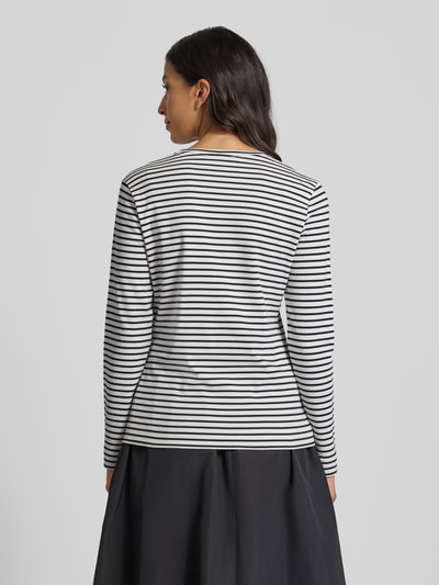 Windsor Bluzka z długim rękawem o kroju regular fit z efektem dzianiny
 Granatowy 5