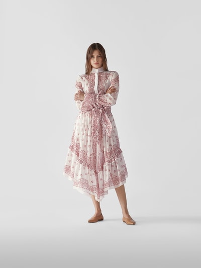 Alexandre Vauthier Blusenkleid mit floralem Allover-Muster Rose 1