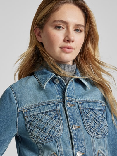 Zadig & Voltaire Jeansjacke mit Paspeltaschen Modell 'KIOKA' Jeansblau 3