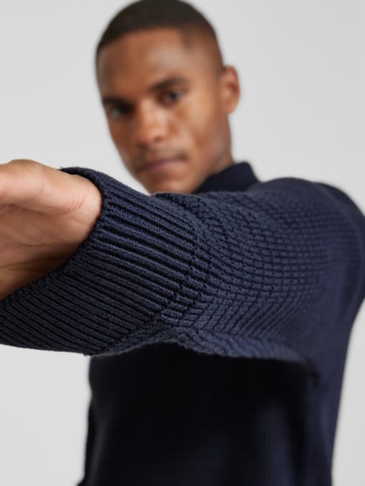 SELECTED HOMME Strickpullover mit Rollkragen Modell 'THEO' Marine 3