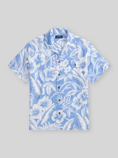 Polo Ralph Lauren regular fit vrijetijdsoverhemd van puur linnen Bleu - 2