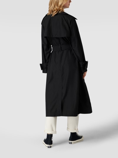 Review Trenchcoat met reverskraag Zwart - 5