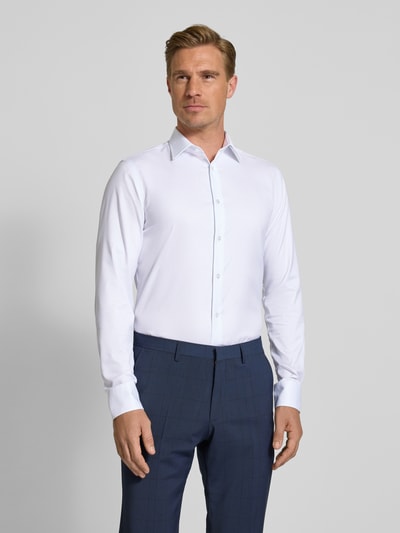 CK Calvin Klein Slim fit zakelijk overhemd met knoopsluiting, model 'Harrison' Wit - 4