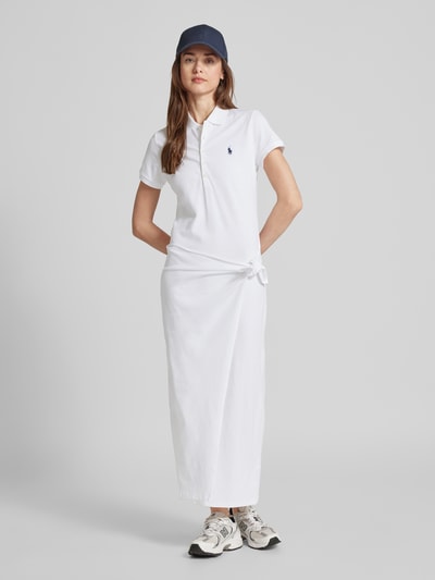 Polo Ralph Lauren Polokleid in Midilänge Weiss 1