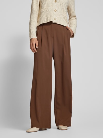 Jake*s Collection Pantalon met persplooi Middenbruin - 4