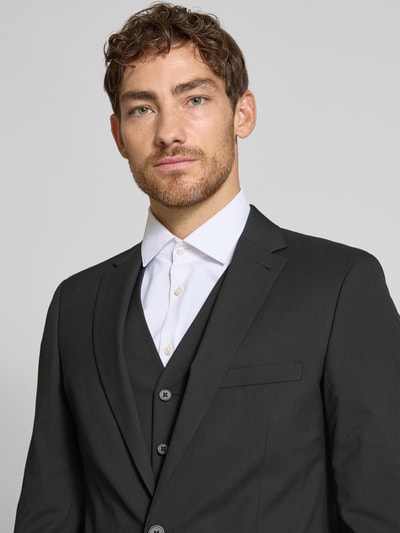 MCNEAL Slim Fit 2-Knopf-Sakko mit Pattentaschen Black 3
