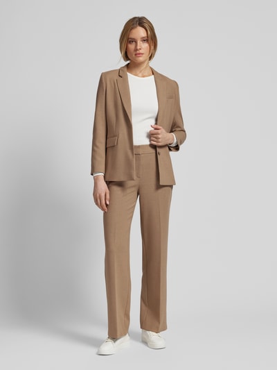 Selected Femme Blazer mit Pattentaschen Modell 'RITA' Camel Melange 1