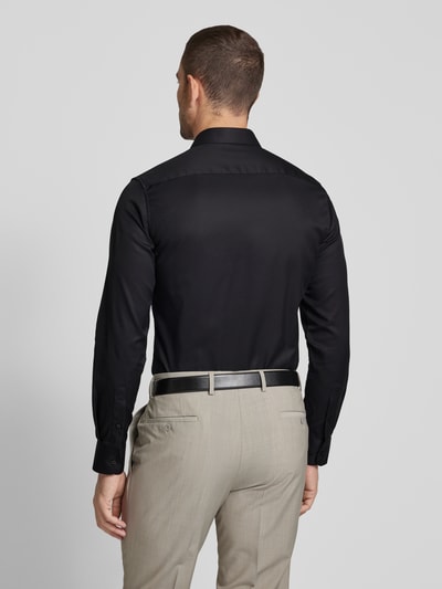 Eterna Slim Fit Businesshemd aus Twill Black 5