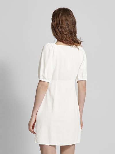 Vero Moda Midi-jurk van een mix van viscose en linnen, model 'MYMILO' Wit - 5
