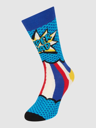 Happy Socks Sokken met all-over motief Blauw - 1