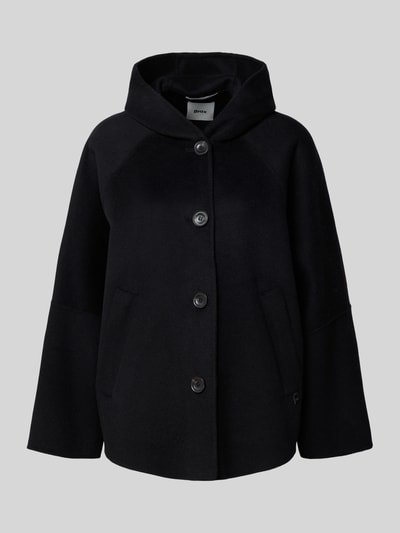Brax Relaxed Fit Wolljacke mit weiten Ärmelabschlüssen Modell 'Dublin' Black 2