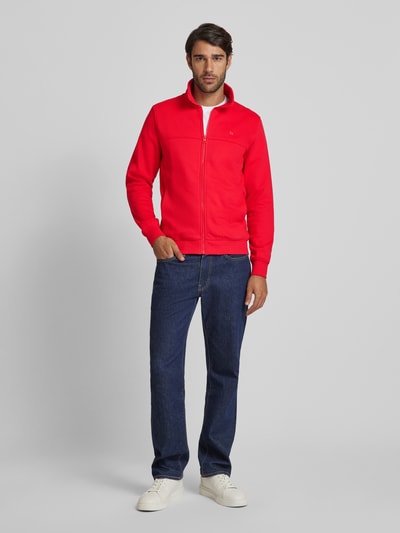 s.Oliver RED LABEL Sweatjacke mit Stehkragen Rot 1