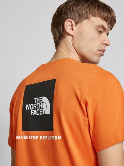 The North Face T-shirt met labelprint Roestrood - 3