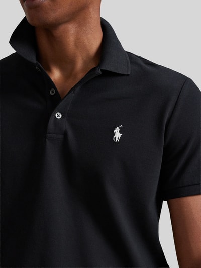 Polo Ralph Lauren Koszulka polo o kroju regular fit z mieszanki bawełny Czarny 3