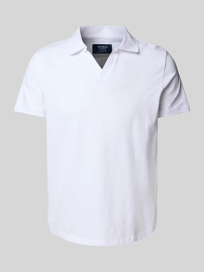 MCNEAL Poloshirt mit V-Ausschnitt Weiss 2