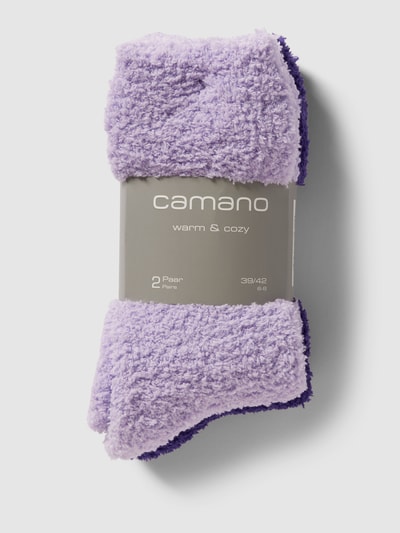 camano Socken mit Strukturmuster Lila 3