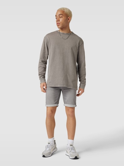 Only & Sons Jeansshorts mit Label-Details Mittelgrau 1