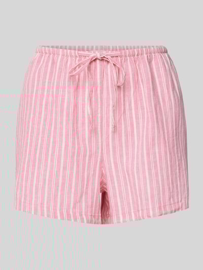 Gina Tricot Relaxed Fit Leinenshorts mit Tunnelzug Rosa 2