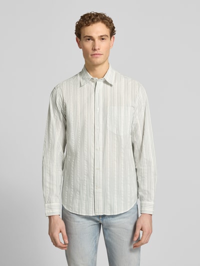 Selected Homme regular fit vrijetijdsoverhemd van puur katoen model 'FREDDIE' Offwhite - 4