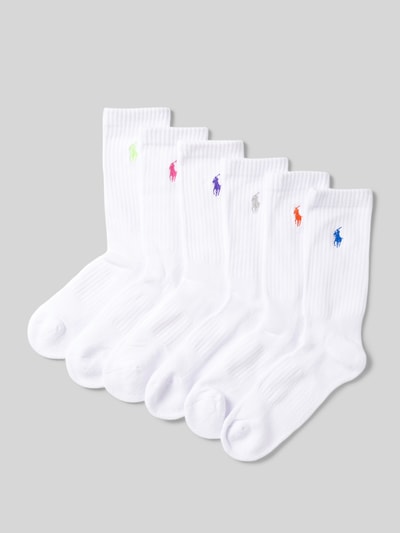 Polo Ralph Lauren Socken mit Rippenbündchen im 6er-Pack Weiss 1