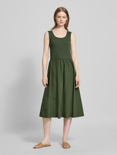 Soyaconcept Midikleid mit Raffungen Modell 'RACHELLE' Dunkelgruen 4