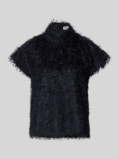 Drykorn Blouseshirt met opstaande kraag, model 'ALARIA' Marineblauw - 2