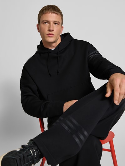 adidas Originals Hoodie mit überschnittenen Schultern und Känguru-Tasche Black 3