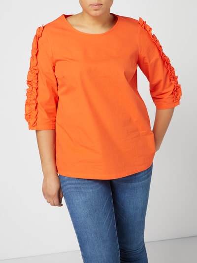 Junarose PLUS SIZE - Blusenshirt mit Rüschen Orange 3