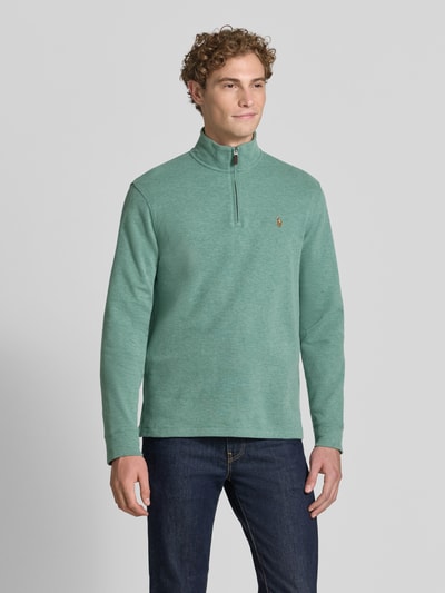 Polo Ralph Lauren relaxed fit schipperstrui van puur katoen Lindegroen gemêleerd - 4