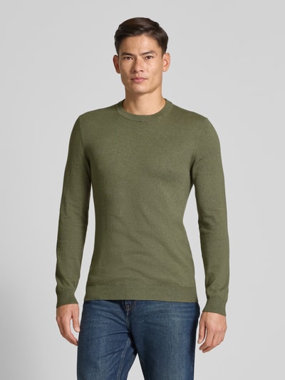 MCNEAL Strickpullover mit Kaschmir-Anteil Oliv Melange 4