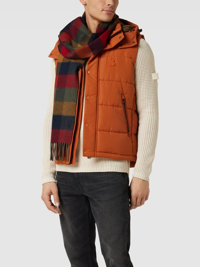 Barbour Szal z wełny ze wzorem w kratę model ‘LARGS SCARF’ Zielony 1